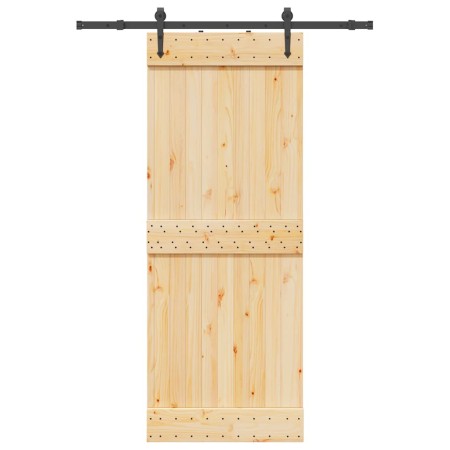Puerta corredera con herrajes madera maciza de pino 80x210 cm von , Türen - Ref: Foro24-3332689, Preis: 173,71 €, Rabatt: %