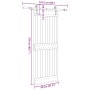Puerta corredera con herrajes madera maciza de pino 80x210 cm von , Türen - Ref: Foro24-3332689, Preis: 173,71 €, Rabatt: %