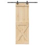 Puerta corredera con herrajes madera maciza de pino 70x210 cm von , Türen - Ref: Foro24-3332772, Preis: 170,07 €, Rabatt: %