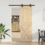 Puerta corredera con herrajes madera maciza de pino 70x210 cm von , Türen - Ref: Foro24-3332772, Preis: 170,07 €, Rabatt: %