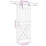 Puerta corredera con herrajes madera maciza de pino 70x210 cm von , Türen - Ref: Foro24-3332772, Preis: 170,07 €, Rabatt: %