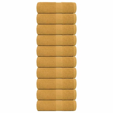 Toallas 10 uds 100% algodón oro 30x30 cm 360 gsm by , Towels - Ref: Foro24-136802, Price: 19,70 €, Discount: %