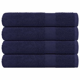 Toallas de sauna 4uds 100% algodón azul marino 80x200cm 360 gsm by , Towels - Ref: Foro24-136792, Price: 48,82 €, Discount: %