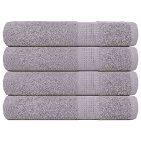 Toallas de sauna 4 uds 100% algodón gris 80x200 cm 360 gsm by , Towels - Ref: Foro24-136840, Price: 56,19 €, Discount: %