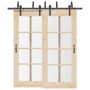 Kit de herrajes para puertas correderas acero negro 200 cm von , Türartikel - Ref: Foro24-3295722, Preis: 135,29 €, Rabatt: %