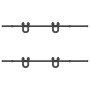 Kit de herrajes para puertas correderas acero negro 200 cm by , Door items - Ref: Foro24-3295734, Price: 126,32 €, Discount: %