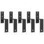 Kit de herrajes para puertas correderas acero negro 213,5 cm de , Artículos para puertas - Ref: Foro24-3295736, Precio: 162,7...