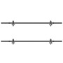 Kit de herrajes para puertas correderas acero negro 213,5 cm de , Artículos para puertas - Ref: Foro24-3295736, Precio: 162,7...