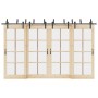 Kit de herrajes para puertas correderas acero negro 366 cm von , Türartikel - Ref: Foro24-3295741, Preis: 235,51 €, Rabatt: %
