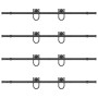 Kit de herrajes para puertas correderas acero negro 366 cm von , Türartikel - Ref: Foro24-3295757, Preis: 199,66 €, Rabatt: %