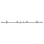 Kit de herrajes para puerta corredera 200 cm acero plateado von , Türartikel - Ref: Foro24-3295760, Preis: 225,39 €, Rabatt: %