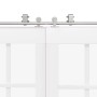 Kit de herrajes para puerta corredera 200 cm acero plateado von , Türartikel - Ref: Foro24-3295760, Preis: 225,39 €, Rabatt: %