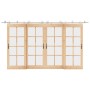 Kit de herrajes para puerta corredera 200 cm acero plateado von , Türartikel - Ref: Foro24-3295762, Preis: 256,34 €, Rabatt: %