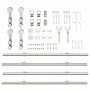 Kit de herrajes para puerta corredera 200 cm acero plateado von , Türartikel - Ref: Foro24-3295762, Preis: 256,34 €, Rabatt: %