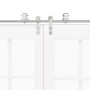 Kit de herrajes para puerta corredera 200 cm acero plateado von , Türartikel - Ref: Foro24-3295762, Preis: 256,34 €, Rabatt: %