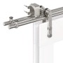 Kit de herrajes para puerta corredera 200 cm acero plateado von , Türartikel - Ref: Foro24-3295762, Preis: 256,34 €, Rabatt: %