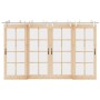Kit de herrajes para puerta corredera 366 cm acero plateado von , Türartikel - Ref: Foro24-3295769, Preis: 528,95 €, Rabatt: %
