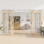 Kit de herrajes para puerta corredera 366 cm acero plateado von , Türartikel - Ref: Foro24-3295769, Preis: 528,95 €, Rabatt: %