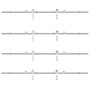 Kit de herrajes para puerta corredera 366 cm acero plateado von , Türartikel - Ref: Foro24-3295769, Preis: 528,95 €, Rabatt: %