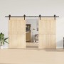 Kit de herrajes para puertas correderas acero negro 366 cm von , Türartikel - Ref: Foro24-3295797, Preis: 95,88 €, Rabatt: %