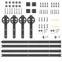 Kit de herrajes para puertas correderas acero negro 366 cm von , Türartikel - Ref: Foro24-3295797, Preis: 95,88 €, Rabatt: %