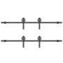 Kit de herrajes para puertas correderas acero negro 366 cm von , Türartikel - Ref: Foro24-3295797, Preis: 95,88 €, Rabatt: %