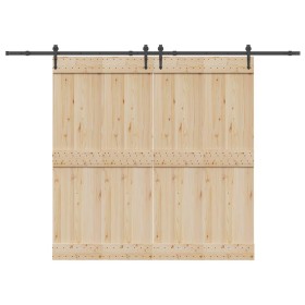 Kit de herrajes para puertas correderas acero negro 305 cm de , Artículos para puertas - Ref: Foro24-3295781, Precio: 127,78 ...