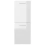 Glossy white plywood bathroom cabinet 30x30x80 cm by vidaXL, Bathroom furniture - Ref: Foro24-804994, Price: 53,86 €, Discoun...