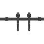 Kit de herrajes para puertas correderas acero negro 305 cm de , Artículos para puertas - Ref: Foro24-3295781, Precio: 127,78 ...