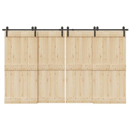 Kit de herrajes para puertas correderas acero negro 366 cm von , Türartikel - Ref: Foro24-3295795, Preis: 154,76 €, Rabatt: %
