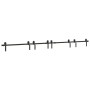 Kit de herrajes para puertas correderas acero negro 366 cm von , Türartikel - Ref: Foro24-3295795, Preis: 154,76 €, Rabatt: %