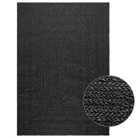 Alfombra ZIZUR apariencia yute interior exterior antracita de , Alfombras - Ref: Foro24-4010335, Precio: 83,66 €, Descuento: %