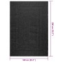 Alfombra ZIZUR apariencia yute interior exterior antracita de , Alfombras - Ref: Foro24-4010335, Precio: 83,66 €, Descuento: %
