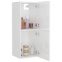 Badezimmerschrank aus glänzend weißem Sperrholz, 30 x 30 x 80 cm von vidaXL, Badezimmermöbel - Ref: Foro24-804994, Preis: 55,...