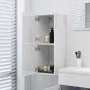 Badezimmerschrank aus glänzend weißem Sperrholz, 30 x 30 x 80 cm von vidaXL, Badezimmermöbel - Ref: Foro24-804994, Preis: 53,...