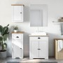 Juego muebles baño BODO 3pzas madera maciza pino blanco marrón by , Bathroom furniture - Ref: Foro24-3307648, Price: 242,29 €...