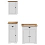Juego muebles baño BODO 3pzas madera maciza pino blanco marrón by , Bathroom furniture - Ref: Foro24-3307648, Price: 242,29 €...