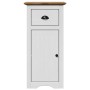 Juego muebles baño BODO 3pzas madera maciza pino blanco marrón by , Bathroom furniture - Ref: Foro24-3307648, Price: 242,29 €...