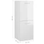 Glossy white plywood bathroom cabinet 30x30x80 cm by vidaXL, Bathroom furniture - Ref: Foro24-804994, Price: 53,86 €, Discoun...