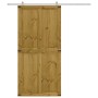 Puerta de granero CORONA madera maciza pino 90x210 cm von , Türen - Ref: Foro24-4103417, Preis: 192,60 €, Rabatt: %