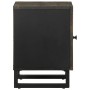 Mesitas de noche 2 uds madera maciza de mango negro 40x33x46 cm by , Nightstands - Ref: Foro24-4017681, Price: 107,84 €, Disc...