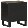 Mesitas de noche 2 uds madera maciza de mango negro 40x33x46 cm by , Nightstands - Ref: Foro24-4017681, Price: 107,84 €, Disc...