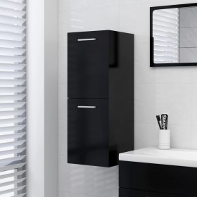 Armario de baño madera contrachapada negro 30x30x80 cm de vidaXL, Muebles de baño - Ref: Foro24-804989, Precio: 45,63 €, Desc...