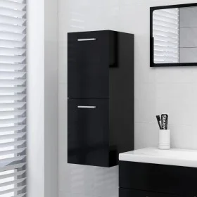 Schwarzer Badezimmerschrank aus Sperrholz, 30 x 30 x 80 cm von vidaXL, Badezimmermöbel - Ref: Foro24-804989, Preis: 44,95 €, ...