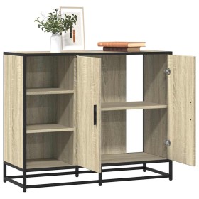 Aparador de madera de ingeniería roble Sonoma 92x35x76 cm de , Aparadores - Ref: Foro24-849020, Precio: 115,48 €, Descuento: %