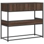 Mesa consola madera de ingeniería marrón roble 90x35x80 cm von , Seitentische - Ref: Foro24-849178, Preis: 73,54 €, Rabatt: %