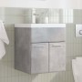 Set muebles de baño 2 piezas madera contrachapada gris hormigón de , Muebles de baño - Ref: Foro24-3324857, Precio: 117,72 €,...