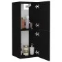 Black plywood bathroom cabinet 30x30x80 cm by vidaXL, Bathroom furniture - Ref: Foro24-804989, Price: 44,88 €, Discount: %