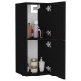 Schwarzer Badezimmerschrank aus Sperrholz, 30 x 30 x 80 cm von vidaXL, Badezimmermöbel - Ref: Foro24-804989, Preis: 45,63 €, ...