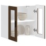 Armario de pared para cocina puerta cristal Porto roble marrón von , Küchenschränke - Ref: Foro24-854154, Preis: 68,03 €, Rab...
